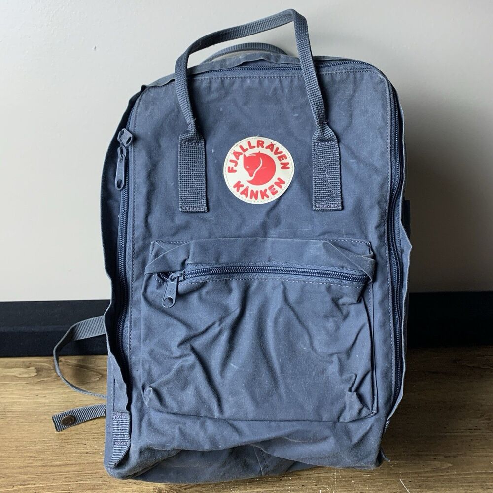 Fjallraven Kanken 15-Inch Laptop Unisex Backpacks Size OS Gray 27172 Waterproof